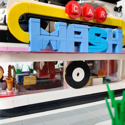 Mould King MOC Building Block Set: Guitar Car Wash Shop, Model K16002