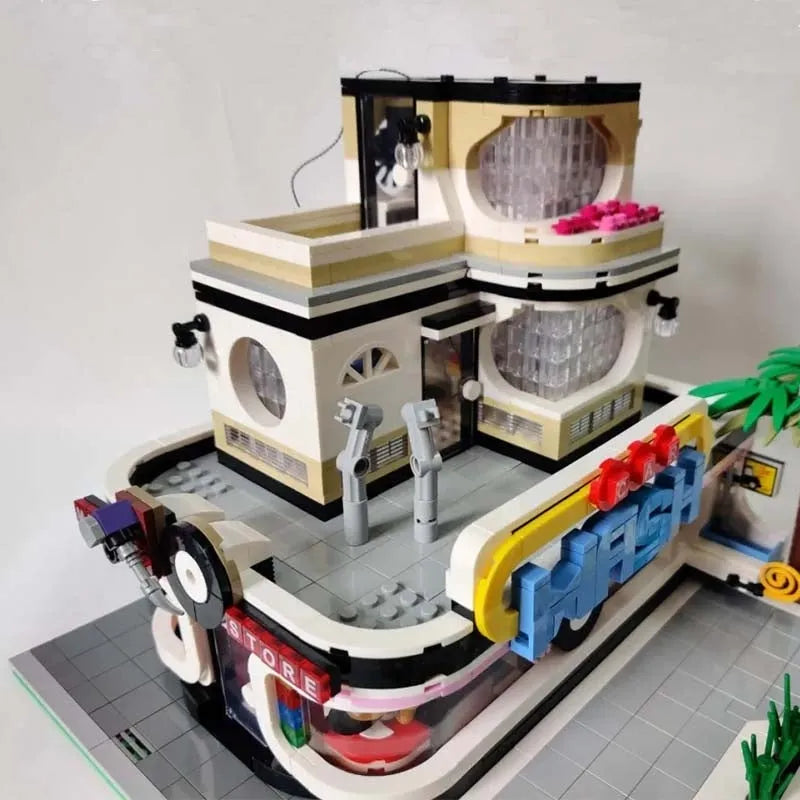 Mould King MOC Building Block Set: Guitar Car Wash Shop, Model K16002