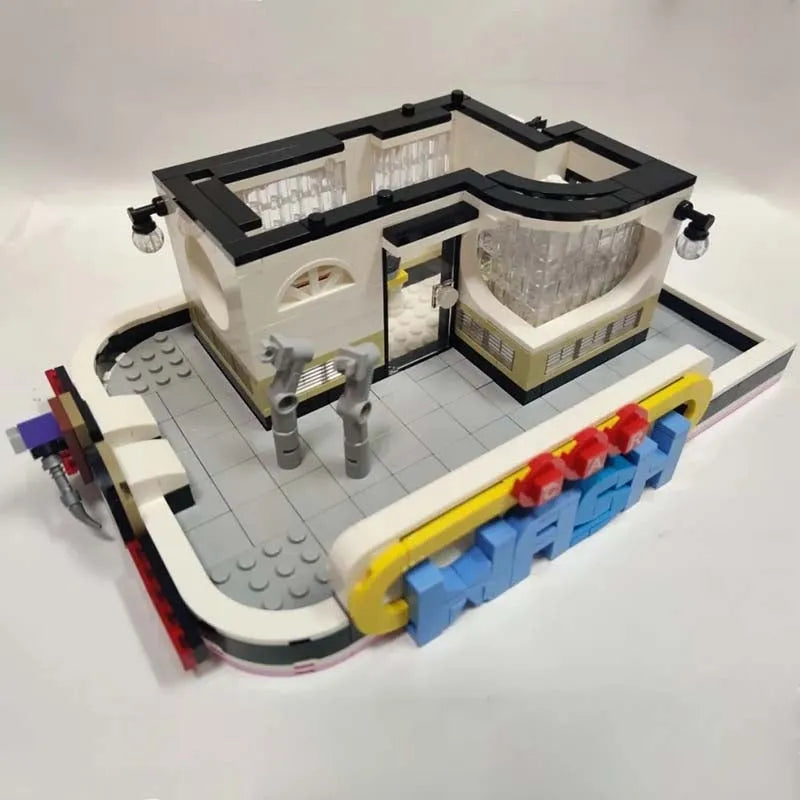 Mould King MOC Building Block Set: Guitar Car Wash Shop, Model K16002