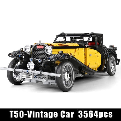 Mould King MOC Building Block Set: Classic Bugatti 50T Retro Sports Car 13080
