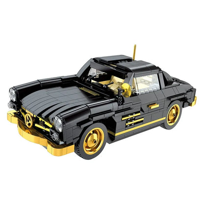 Mould King MOC Building Block Set: Classic Mercedes Benz 300SL Gullwing Sports Car, Model 10005
