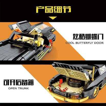 Mould King MOC Building Block Set: Classic Mercedes Benz 300SL Gullwing Sports Car, Model 10005