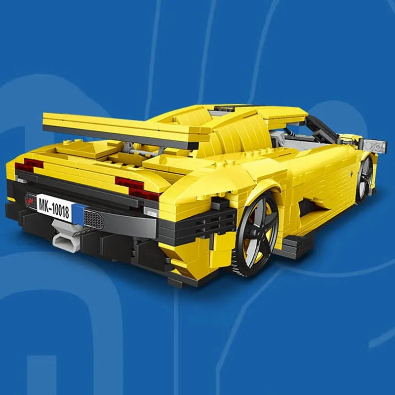 Mould King MOC Building Block Set: Classic Sports Racing Car Koenigsegg Regera, Model 10018