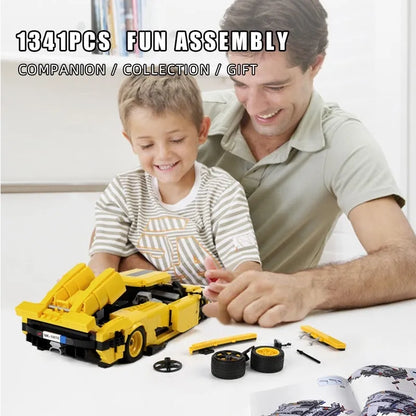 Mould King MOC Building Block Set: Classic Sports Racing Car Koenigsegg Regera, Model 10018