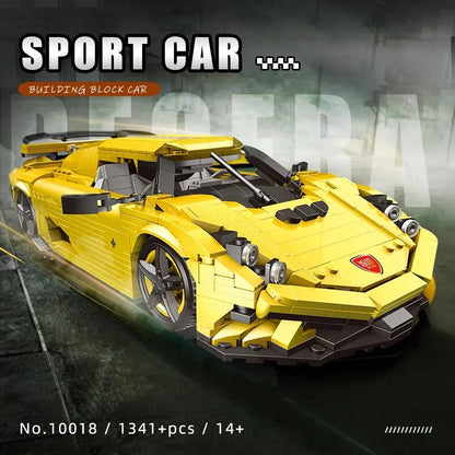 Mould King MOC Building Block Set: Classic Sports Racing Car Koenigsegg Regera, Model 10018