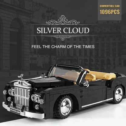 Mould King MOC Building Block Set: Classic Vintage Car RR Sliver Cloud Retro 10006, Model K10006
