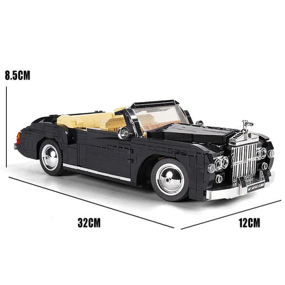 Mould King MOC Building Block Set: Classic Vintage Car RR Sliver Cloud Retro 10006, Model K10006