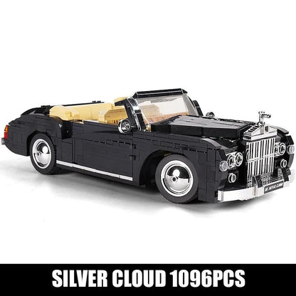 Mould King MOC Building Block Set: Classic Vintage Car RR Sliver Cloud Retro 10006, Model K10006