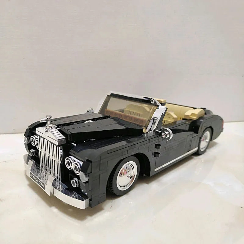 Mould King MOC Building Block Set: Classic Vintage Car RR Sliver Cloud Retro 10006, Model K10006