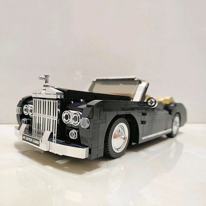 Mould King MOC Building Block Set: Classic Vintage Car RR Sliver Cloud Retro 10006, Model K10006
