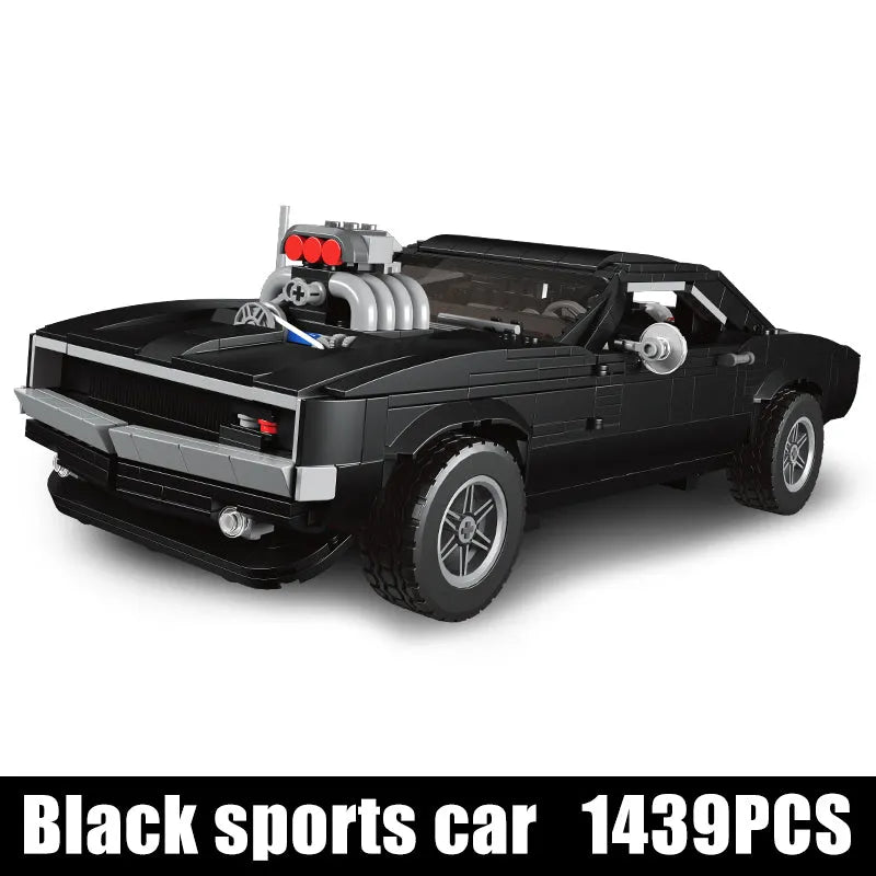 Mould King MOC Building Block Set: Doge Chargers Muscle Sports Car 10028
