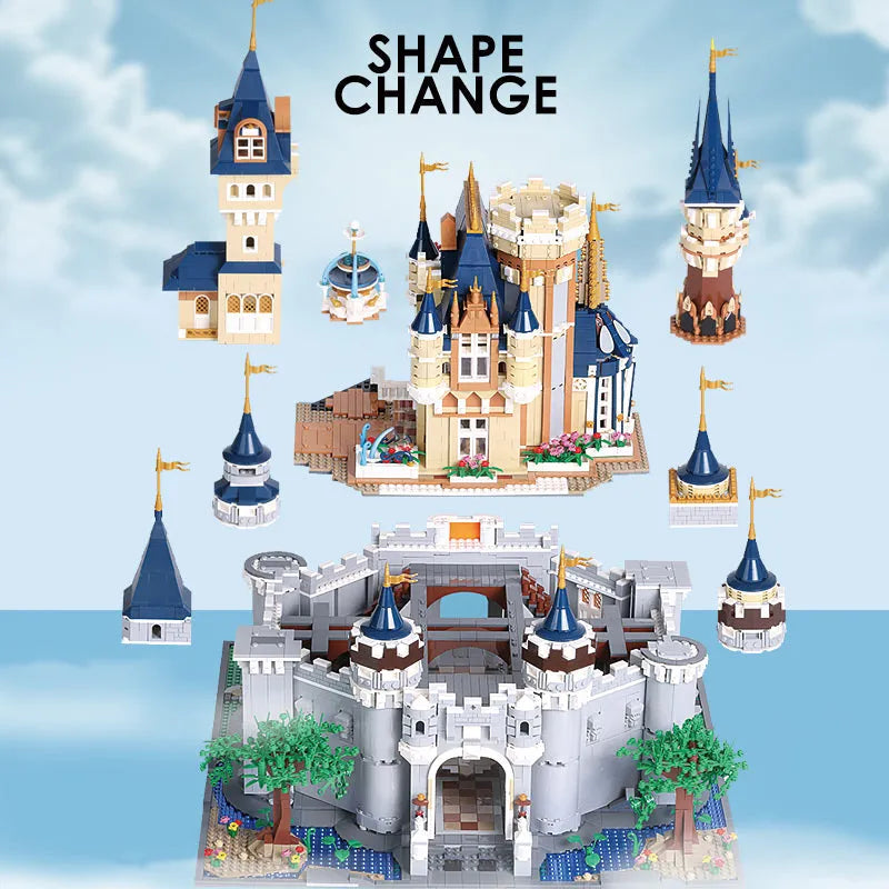 Mould King MOC Building Block Set: Girl Princess Paradise Castle, Model K13132