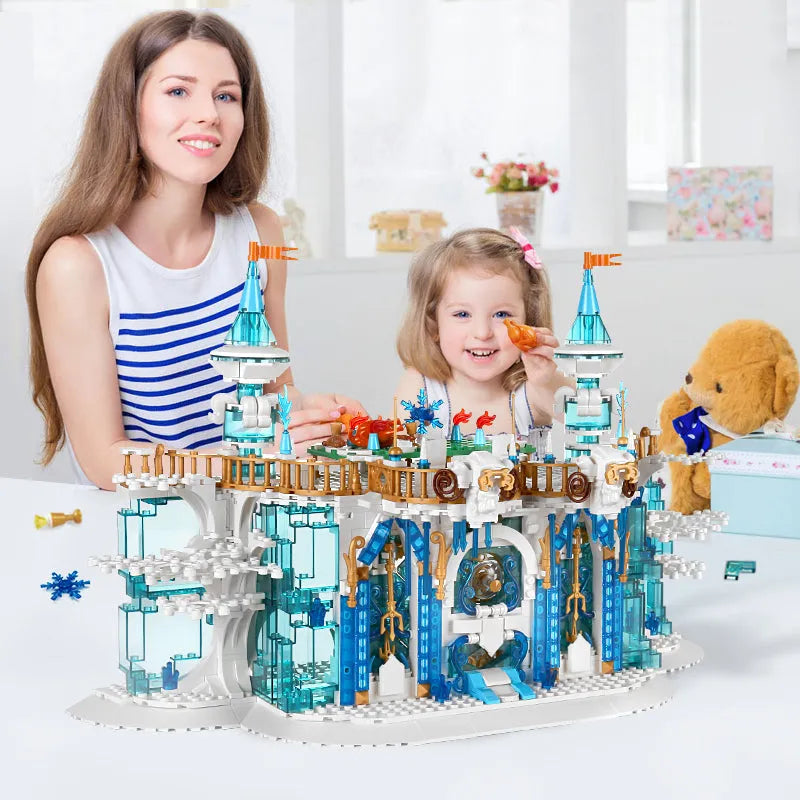 Mould King MOC Building Block Set: Princess Girl Ice Ballroom, Model K11010