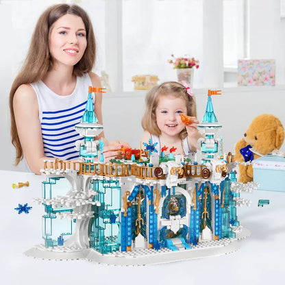 Mould King MOC Building Block Set: Princess Girl Ice Ballroom, Model K11010