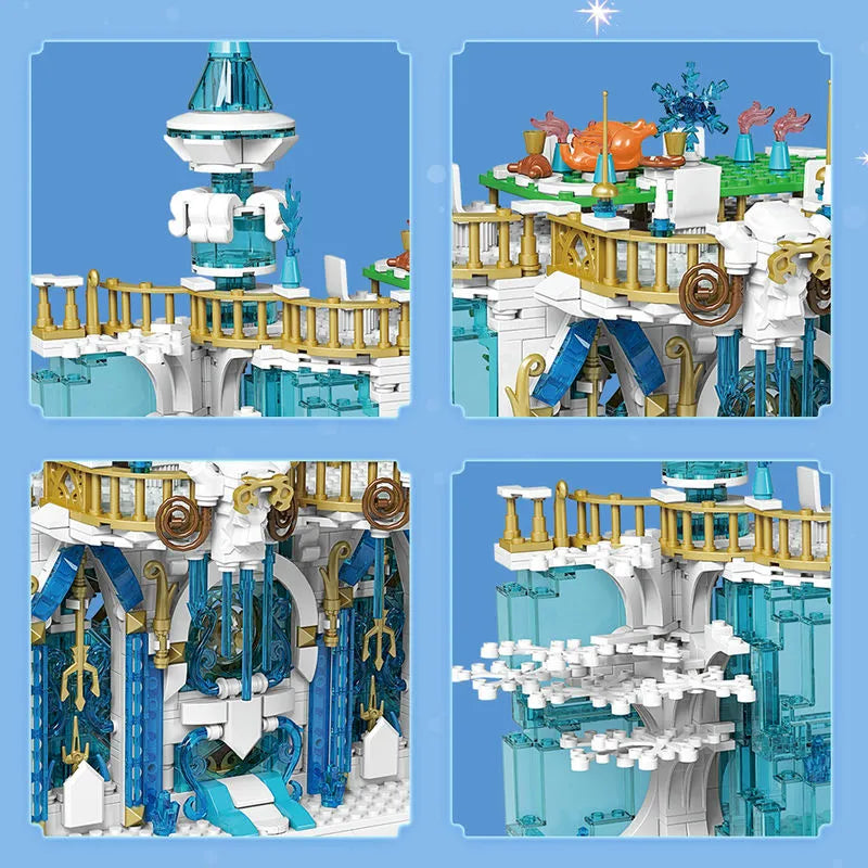 Mould King MOC Building Block Set: Princess Girl Ice Ballroom, Model K11010