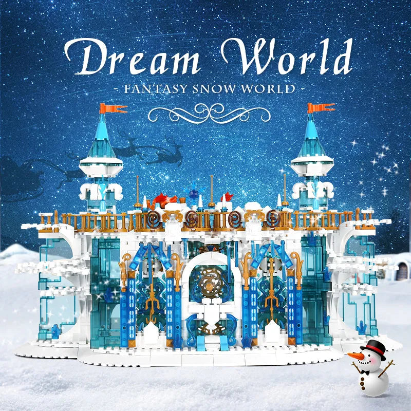 Mould King MOC Building Block Set: Princess Girl Ice Ballroom, Model K11010