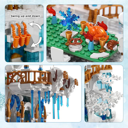 Mould King MOC Building Block Set: Princess Girl Ice Ballroom, Model K11010