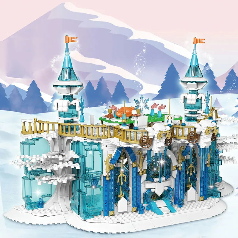 Mould King MOC Building Block Set: Princess Girl Ice Ballroom, Model K11010