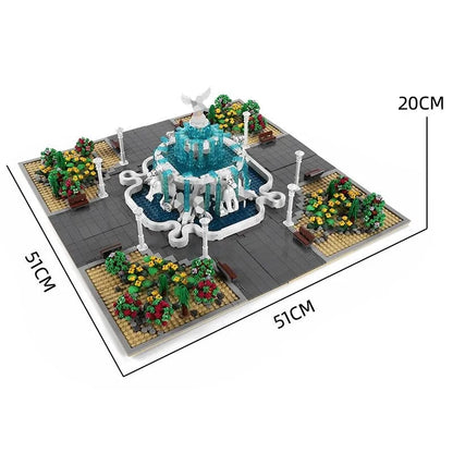Mould King MOC Building Block Set: Angel Square Park 16003, Model K16003