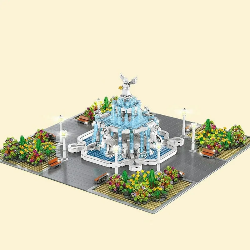 Mould King MOC Building Block Set: Angel Square Park 16003, Model K16003