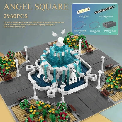 Mould King MOC Building Block Set: Angel Square Park 16003, Model K16003