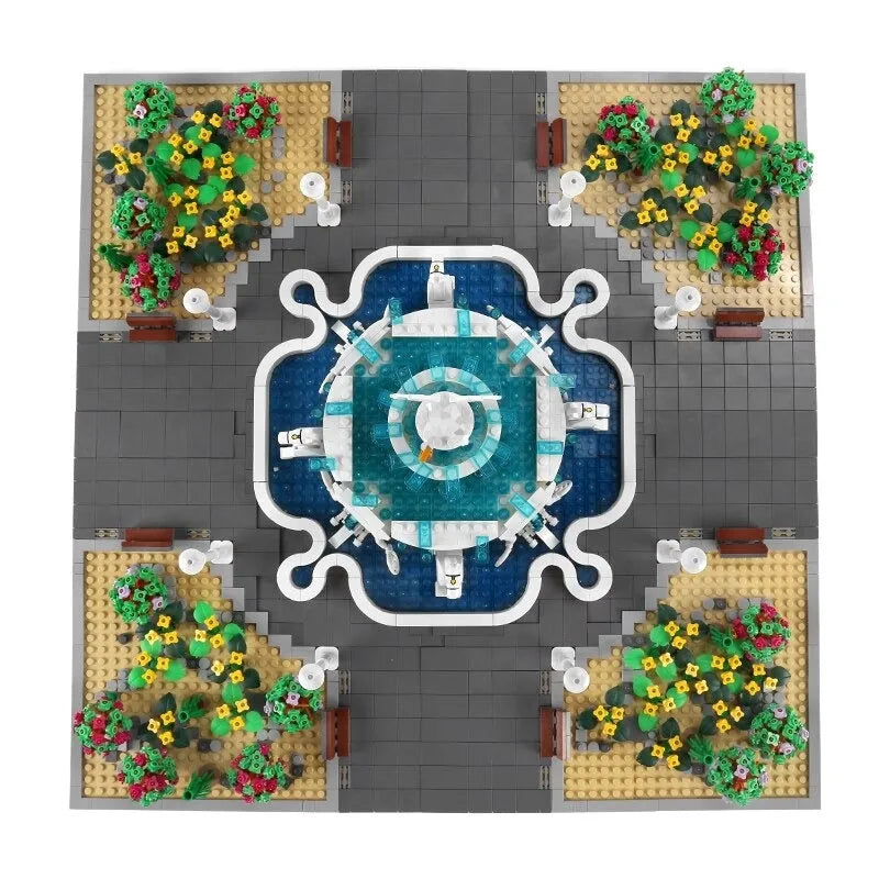 Mould King MOC Building Block Set: Angel Square Park 16003, Model K16003