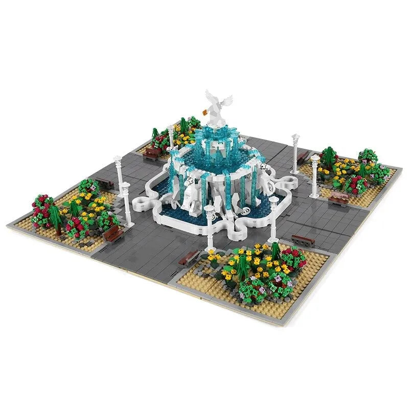 Mould King MOC Building Block Set: Angel Square Park 16003, Model K16003