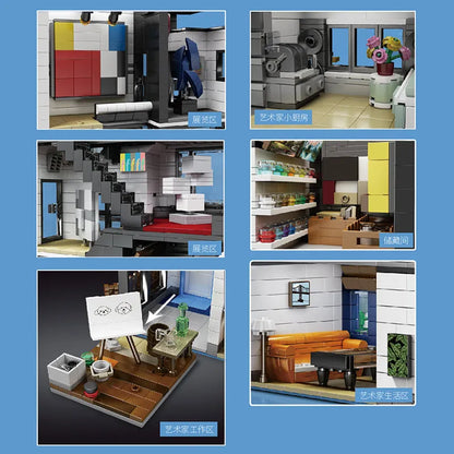 Mould King MOC Building Block Set: Gallery Showcase 16043, Model K16043