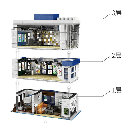 Mould King MOC Building Block Set: Gallery Showcase 16043, Model K16043