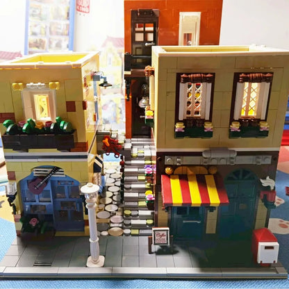 Mould King MOC Building Block Set: Coffee House Shop 16008, Model K16008