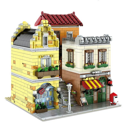 Mould King MOC Building Block Set: Coffee House Shop 16008, Model K16008