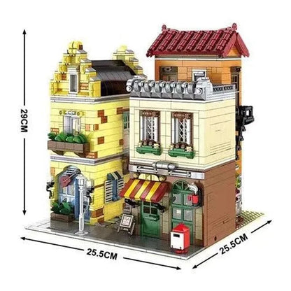Mould King MOC Building Block Set: Coffee House Shop 16008, Model K16008