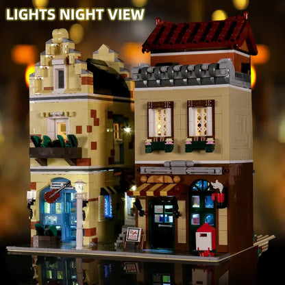 Mould King MOC Building Block Set: Coffee House Shop 16008, Model K16008