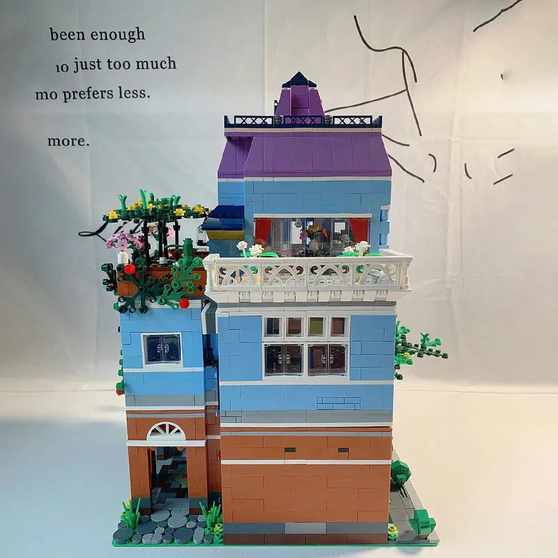 Mould King MOC Building Block Set: Coffee Shop House 16004, Model K16004