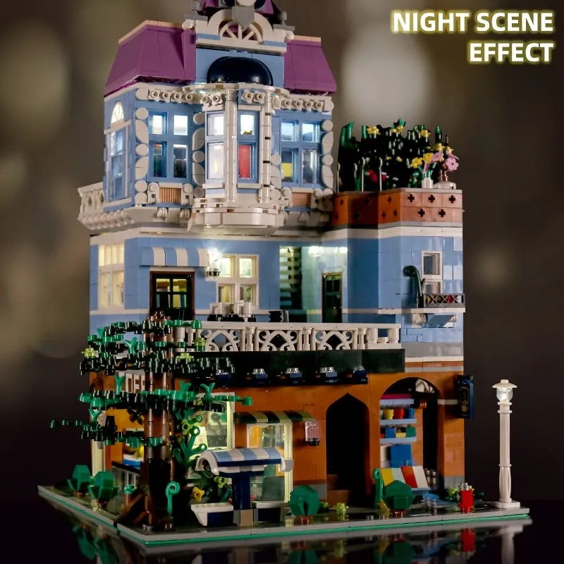 Mould King MOC Building Block Set: Coffee Shop House 16004, Model K16004