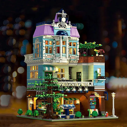 Mould King MOC Building Block Set: Coffee Shop House 16004, Model K16004