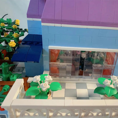 Mould King MOC Building Block Set: Coffee Shop House 16004, Model K16004