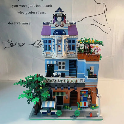 Mould King MOC Building Block Set: Coffee Shop House 16004, Model K16004