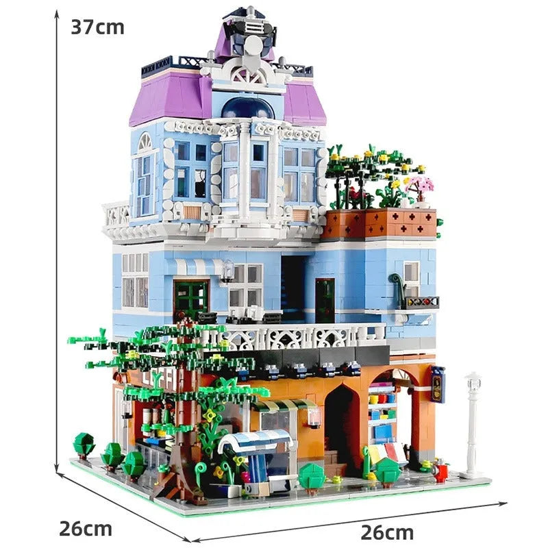 Mould King MOC Building Block Set: Coffee Shop House 16004, Model K16004