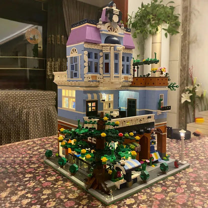 Mould King MOC Building Block Set: Coffee Shop House 16004, Model K16004