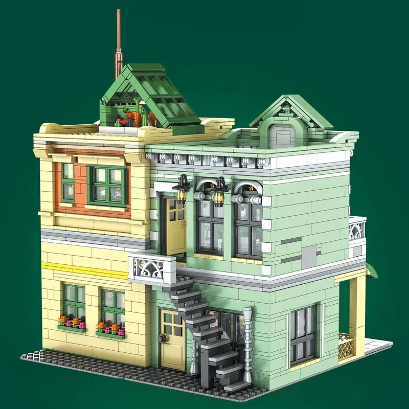 Mould King MOC Building Block Set: French Restaurant LED 16023, Model YX16023