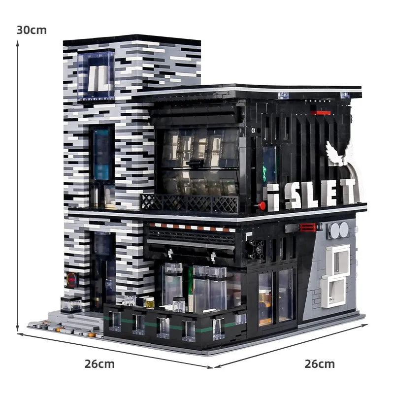 Mould King MOC Building Block Set: ISLET PUB Restaurant 16042, Model K16042