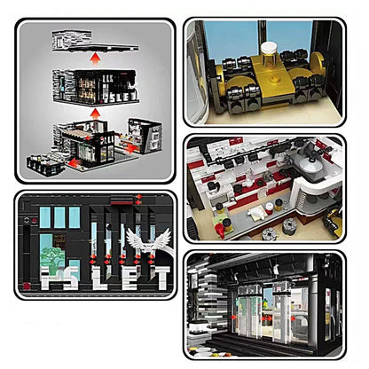Mould King MOC Building Block Set: ISLET PUB Restaurant 16042, Model K16042