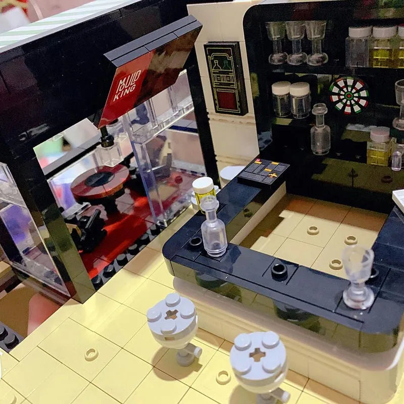 Mould King MOC Building Block Set: ISLET PUB Restaurant 16042, Model K16042
