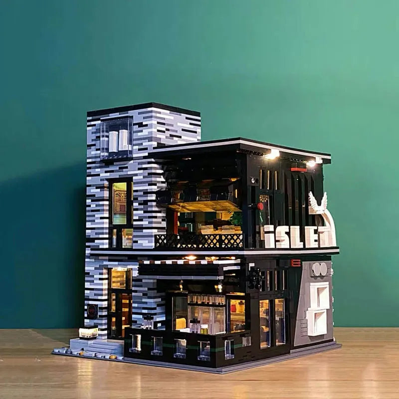 Mould King MOC Building Block Set: ISLET PUB Restaurant 16042, Model K16042