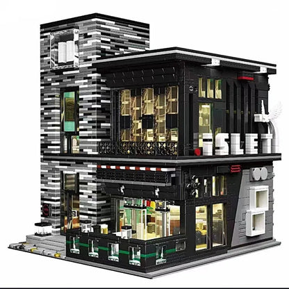 Mould King MOC Building Block Set: ISLET PUB Restaurant 16042, Model K16042