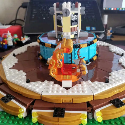 Mould King MOC Building Block Set: Motorized RC APP Carousel 11011, Model K11011