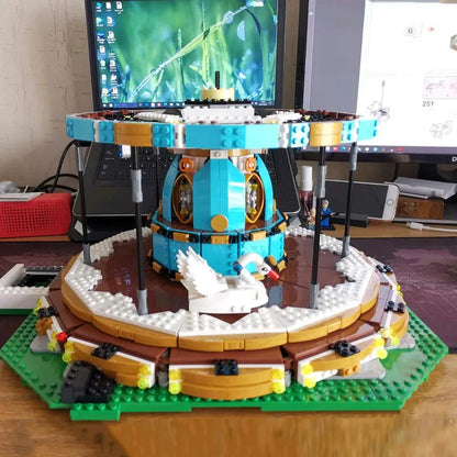 Mould King MOC Building Block Set: Motorized RC APP Carousel 11011, Model K11011