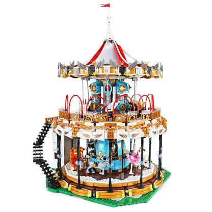 Mould King MOC Building Block Set: Motorized RC APP Carousel 11011, Model K11011