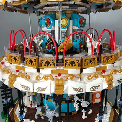 Mould King MOC Building Block Set: Motorized RC APP Carousel 11011, Model K11011